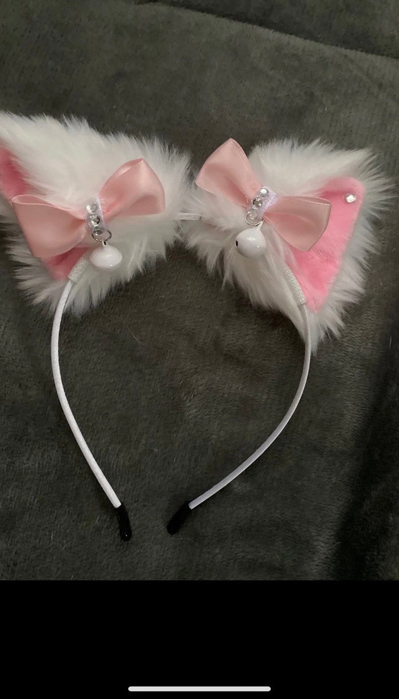 Kitten Ears /custom Available/ Optional Bell Color Etsy