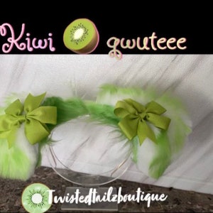 Cachorro / Kiwi qwuteee piel sintética de lujo