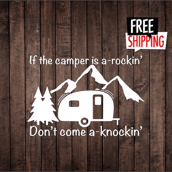 Iron on If the Camper is Rocking Dont Come Knocking Etsy