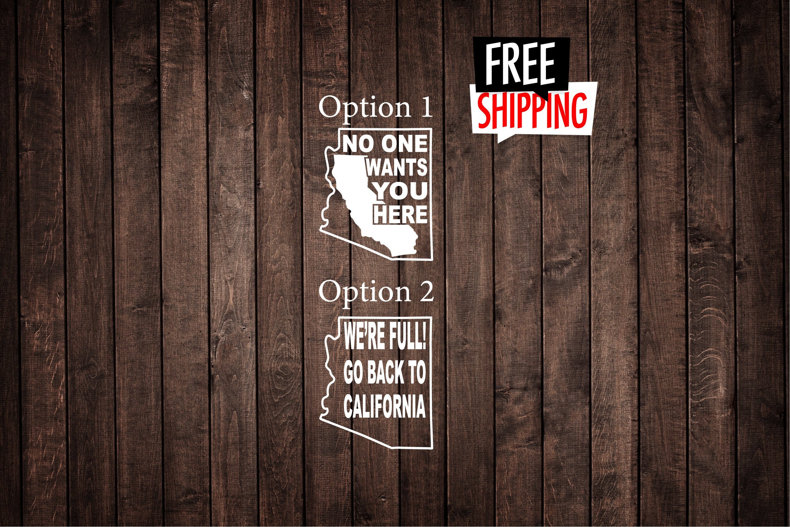 Go Back To California (Arizona) | DECAL