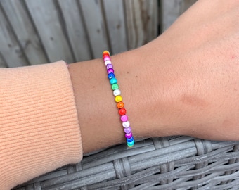 Bracelet de perles miracle arc-en-ciel