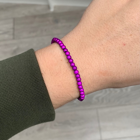 The Purple Bee Bracelet in Platinum main image 1