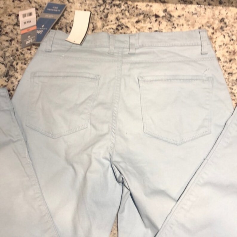 Lee Platinum Label Easy Fit Crop Blue Denim