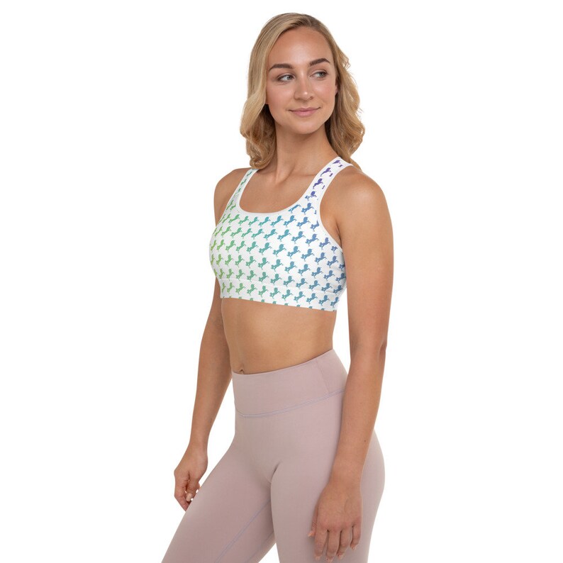 Majestic Sport Bra Unicorns Rainbow Magic Padded Sports Bra Yoga Bra Custom Unicorn Magic Sport Bra Pink Sports Bra