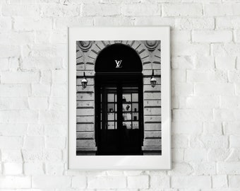 Louis Vuitton  Black and white photo wall, Black and white wall art, Black  and white picture wall