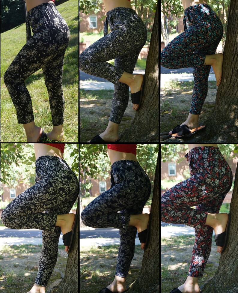 patterned yoga pants
