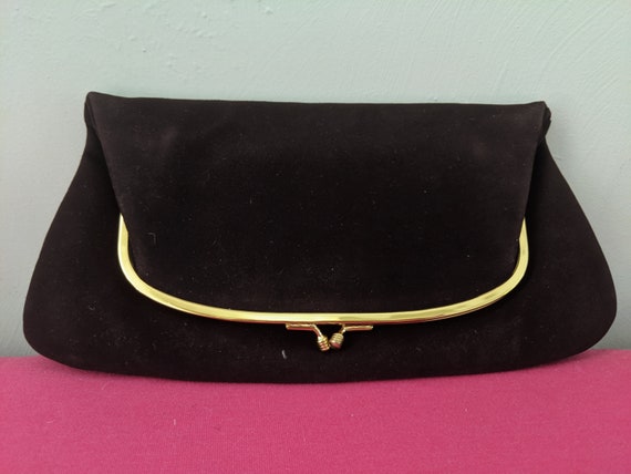 VINTAGE Coblentz Fold-over velvet Clutch Brand NEW