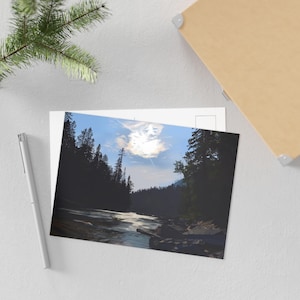 Cartolina del Parco Nazionale dei Ghiacciai, Souvenir di Viaggio del Parco Nazionale, Fotografia naturalistica del Montana, Cartoline panoramiche di montagna, Regalo d'avventura