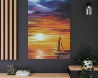 Sunset Sail Classic Canvas