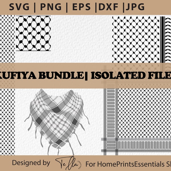 Keffiyehs Clipart Bundle |Palestine Keffiyeh Cricut png, Kufeya scarf cricut designs cut file, Keffiyeh Koufeye Digital Clipart Bundle svg