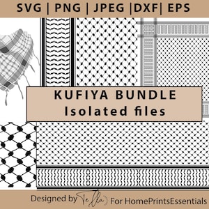 Keffiyehs Clipart Bundle |Palestine Keffiyeh Cricut png, Kufeya scarf cricut designs cut file, Keffiyeh Koufeye Digital Clipart Bundle svg