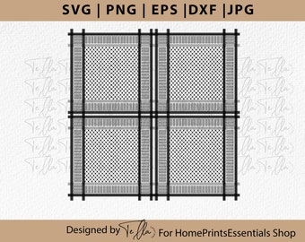 Keffiyehs Clipart patroon | Palestina Keffiyeh Cricut png, Kufeya sjaal cricut ontwerpen snijbestand, Keffiyeh Koufeye Digitale Clipart svg