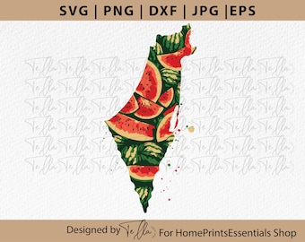 Palestina watermeloen kaart clipart, Gaza Cricut png, watermeloen svg cricut ontwerp snijbestand, Palestina minimalistische svg, Palestina t-shirt ontwerp