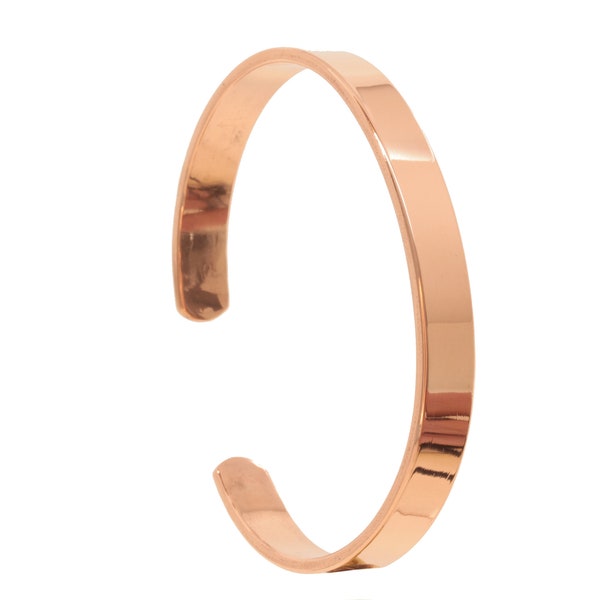 MIRA bracelet, pure copper, hand-forged by Munich artist, especially thin and highly polished. Free shipping. U18