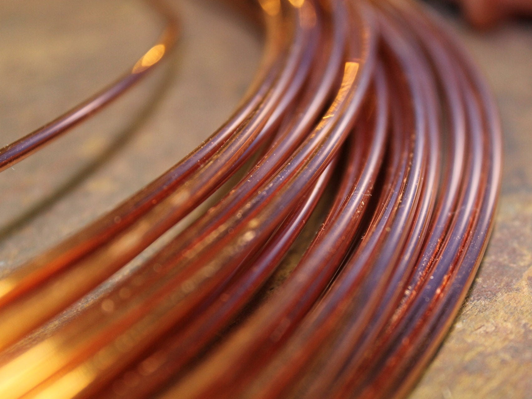 U04 copper bracelet Kent copper bangle copper Etsy