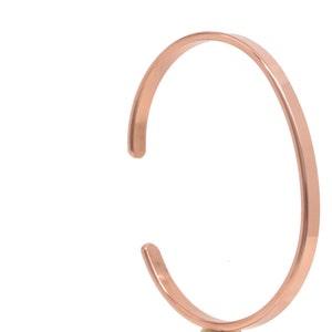 Bracelet NORFOLK, made of solid copper, hand-forged by a Munich artist and highly polished free shipping, U07. image 1