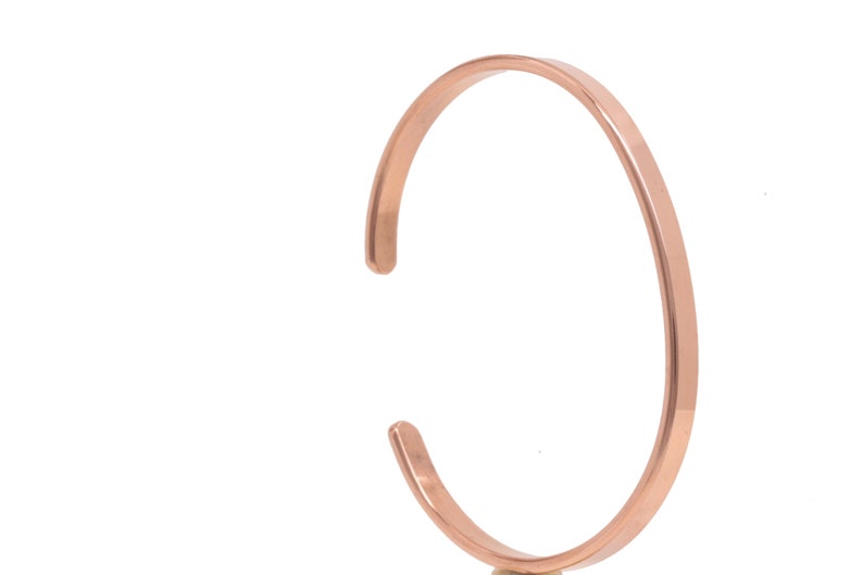 Bracelet NORFOLK, made of solid copper, hand-forged by a Munich artist and highly polished free shipping, U07. image 1