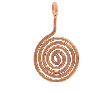 CHARA pendant, solid copper, hand-forged by Munich artist and polished shiny. Free shipping, U70