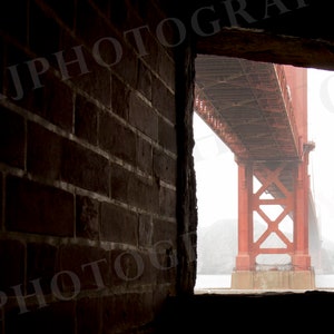 Golden Gate Bridge from Fort Point - San Francisco,  Bridge Photography,  Wall Art, San Francisco Picture, Photo Prints, 8x12