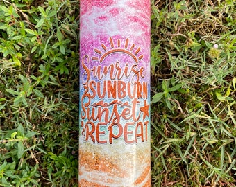 20oz Sunburn, Sunset, Repeat Stainless Steel Tumbler