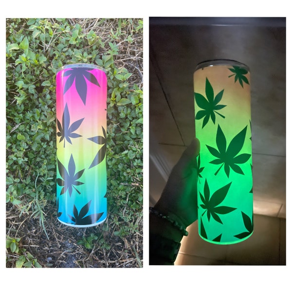 20oz GLOW Marijuana Stainless Steel Tumbler