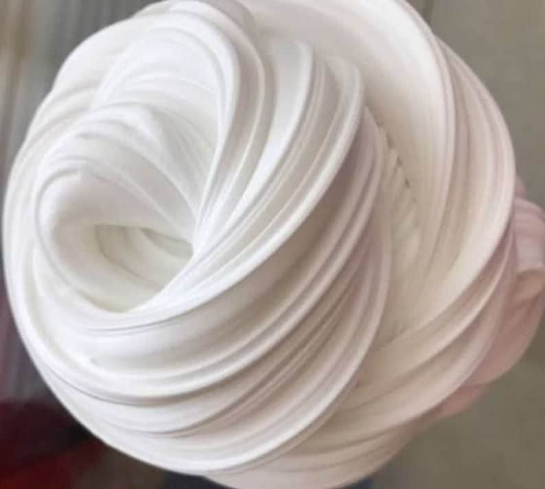 WHITE FLUFFY SLIME | Etsy