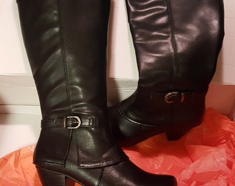 monogrammed boots wide calf