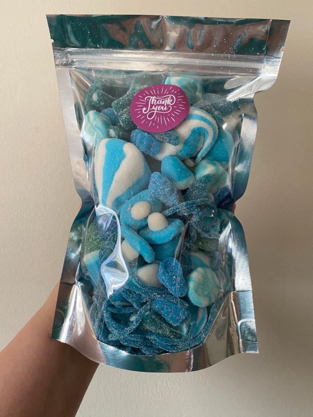 250g Blue Raspberry Sweets Mix Pouch - Etsy