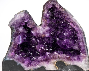 Twin Amethyst Geode Cave with Large, Deep Purple Druzy Crystals, High-Grade Brazilian Amethyst - 54 Lb