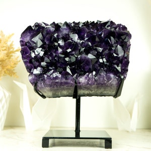 Highest-Grade AAA Amethyst Cluster with Large Grape Jelly Purple Amethyst Druzy - 10.4 Kg - 23 lb