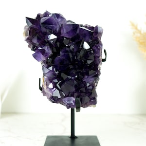 Amethyst Geode Cluster with AAA-Quality Dark, Saturated Purple Amethyst Druzy - 5.3 Kg - 11.7 lb