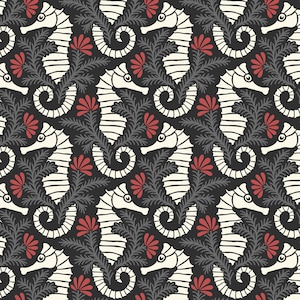 Ocean Motion, Seahorse, Pattern 227986, Cloud9, Cotton fabric by the yard