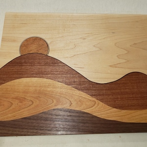 Full size &quot;Mountain Scene&quot; Cutting Board