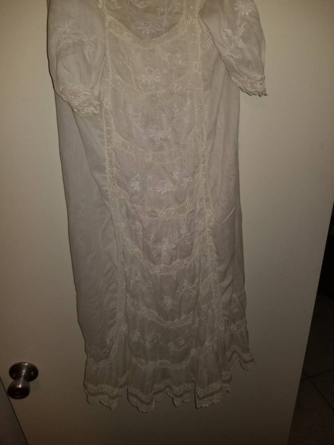 Wunderschöne Antike weiße Baby Kleid Spitze Stickerei bis zu | Etsy