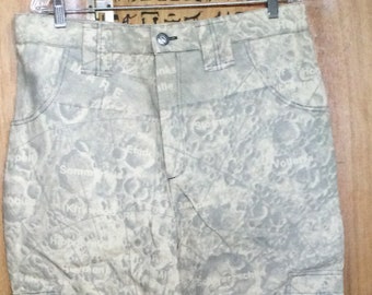 Ameba Pantalón cargo lunar plateado de hombre de color plateado