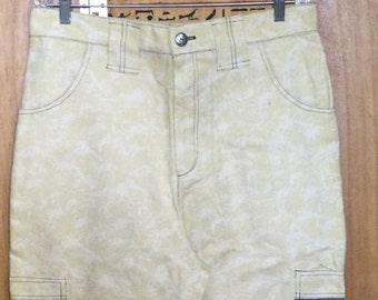 Pantalón cargo Ameba con calaveras blancas para hombre, mezcla de cáñamo y algodón