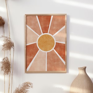 Kunstdruck &quot;Sonne Terracotta&quot;