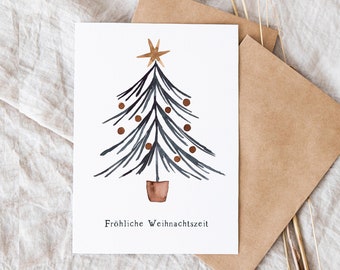 Christmas card "Merry Christmas Tree"