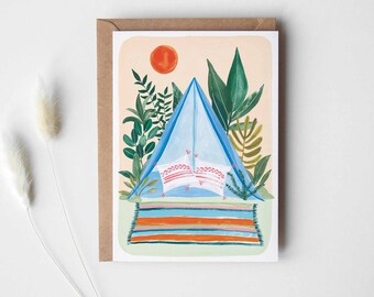 Greeting card "Tents"
