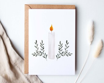 Christmas card "Candlelight"