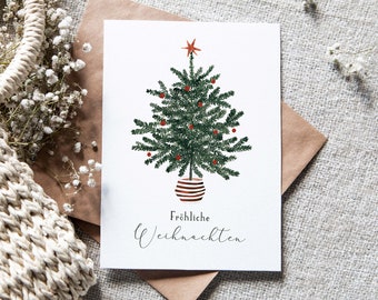 Christmas card "Christmas tree Merry Christmas"
