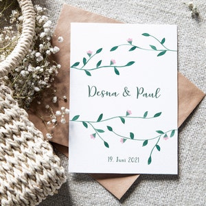 Faire-part de mariage "Brindilles"