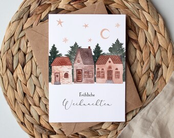 Christmas card "Home is where the heart is"
