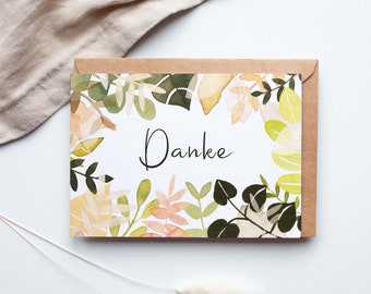 Dankeskarte "Danke floral"