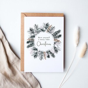 Weihnachtskarte "Weihnachtskranz"
