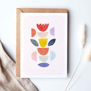 Carte de vœux « Bouquet abstrait »
