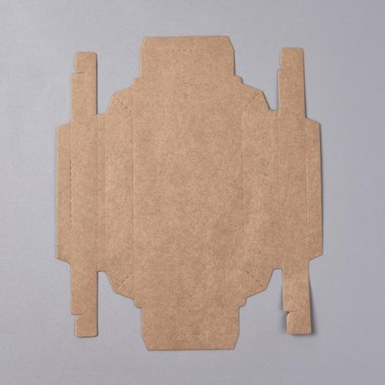Rectangle Box Camel 10 PCs Foldable Kraft Paper Sliding Boxes