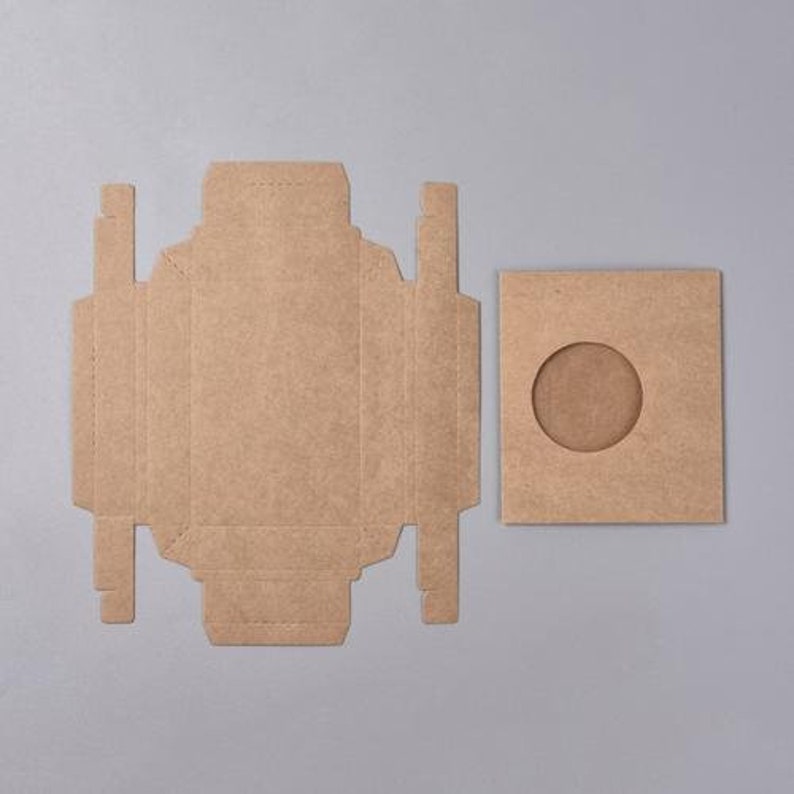 Rectangle Box Camel 10 PCs Foldable Kraft Paper Sliding Boxes