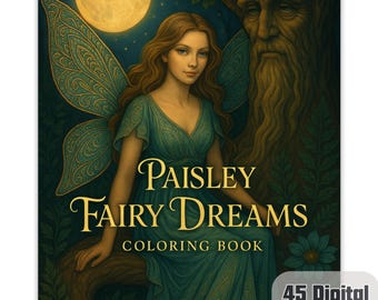 Fairy Coloring Book | Paisley & Enchanted Designs (Digital Download)