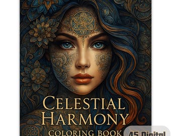 Sacred Geometry Coloring Book – 45 Mandalas & Spiritual Art (Digital Download)